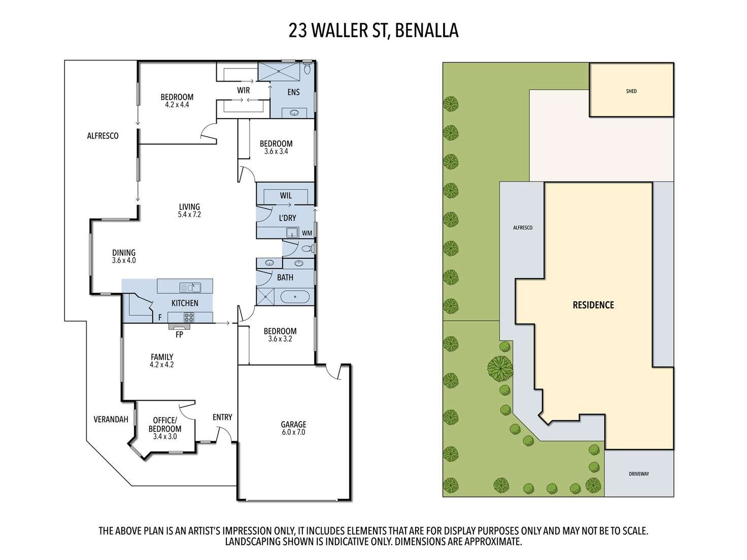 Floorplan of Homely house listing, 23 Waller Street, Benalla VIC 3672