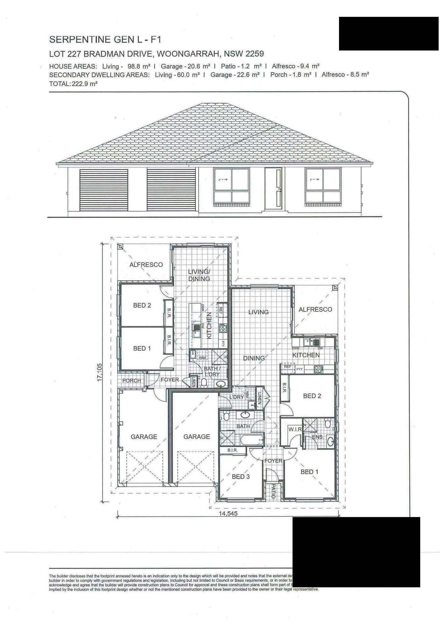 Floorplan of Homely house listing, 43A Bradman Drive, Woongarrah NSW 2259