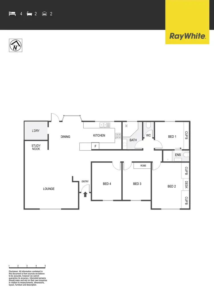 Floorplan of Homely house listing, 4 Berne Place, Macgregor ACT 2615