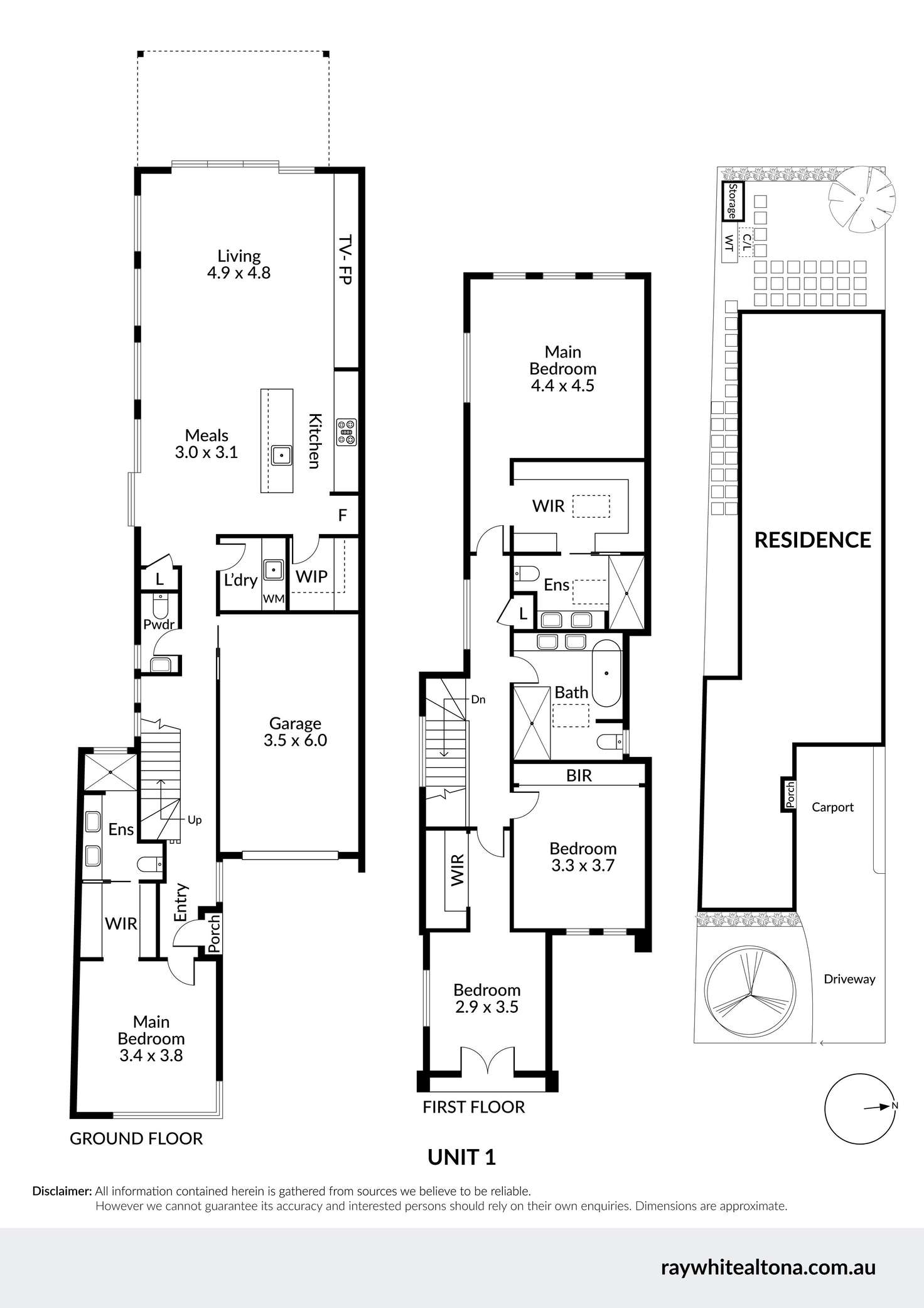 Floorplan of Homely townhouse listing, 11B Challis Street, Newport VIC 3015