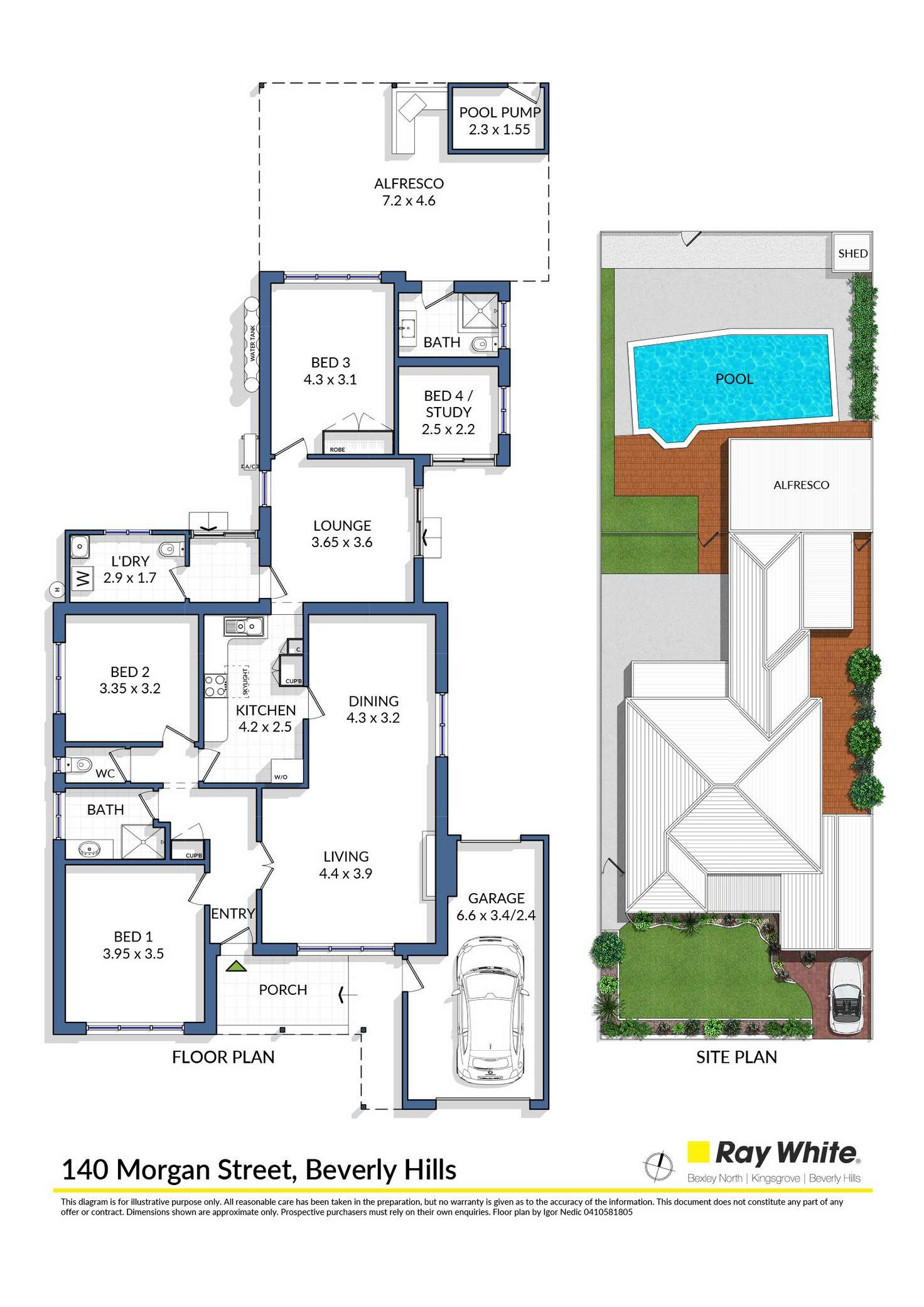 Floorplan of Homely house listing, 140 Morgan Street, Beverly Hills NSW 2209