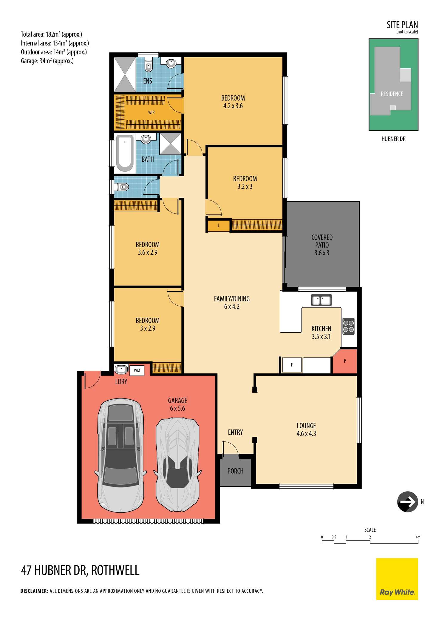 Floorplan of Homely house listing, 47 Hubner Drive, Rothwell QLD 4022