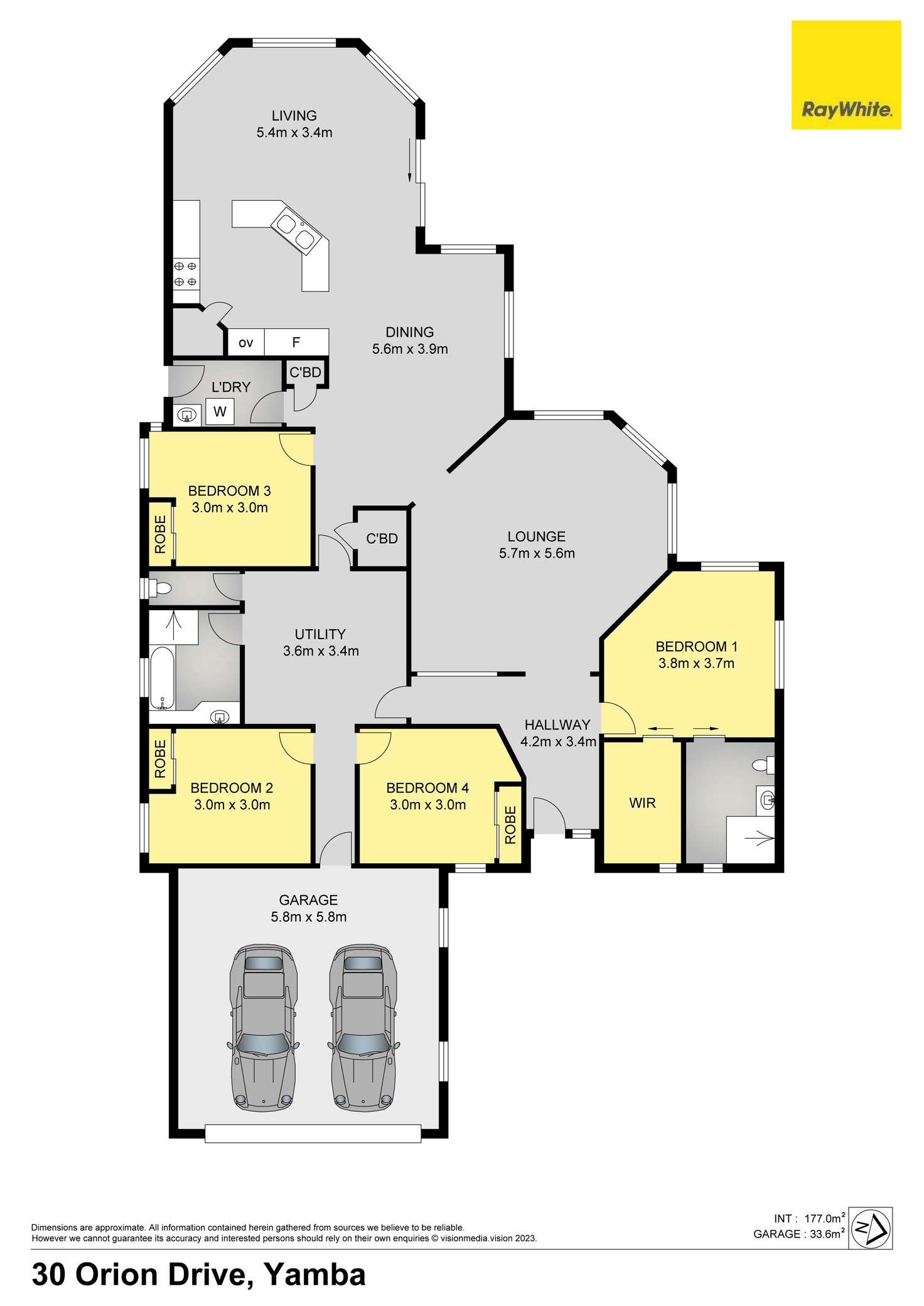 Floorplan of Homely house listing, 30 Orion Drive, Yamba NSW 2464