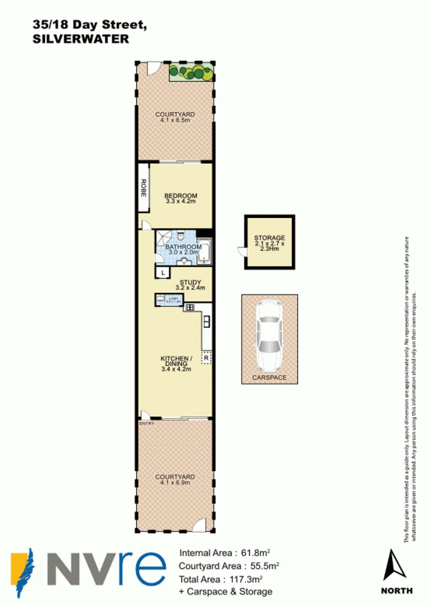 Floorplan of Homely unit listing, 35/18 Day Street, Silverwater NSW 2128