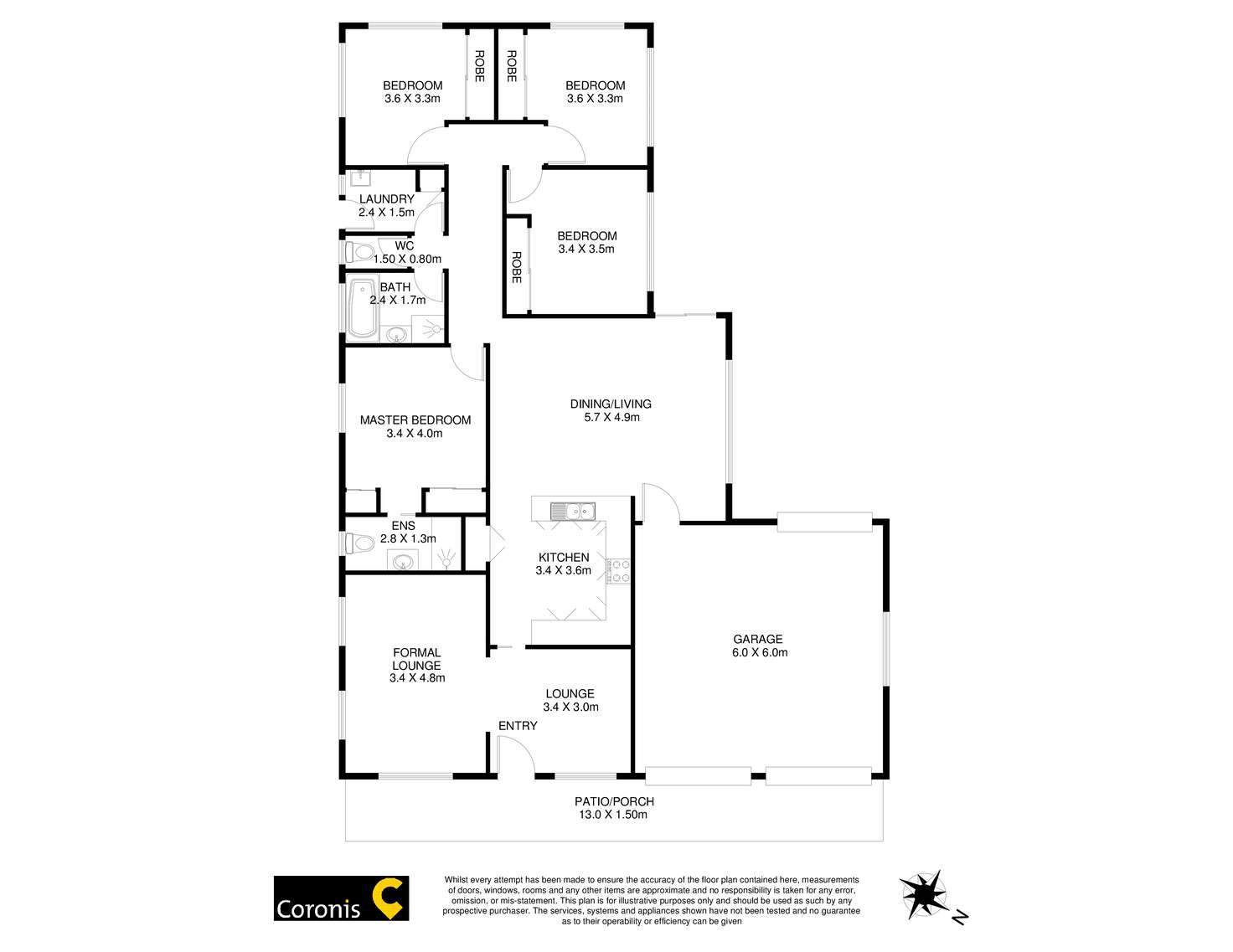Floorplan of Homely house listing, 51 Broadfoot Street, Kearneys Spring QLD 4350