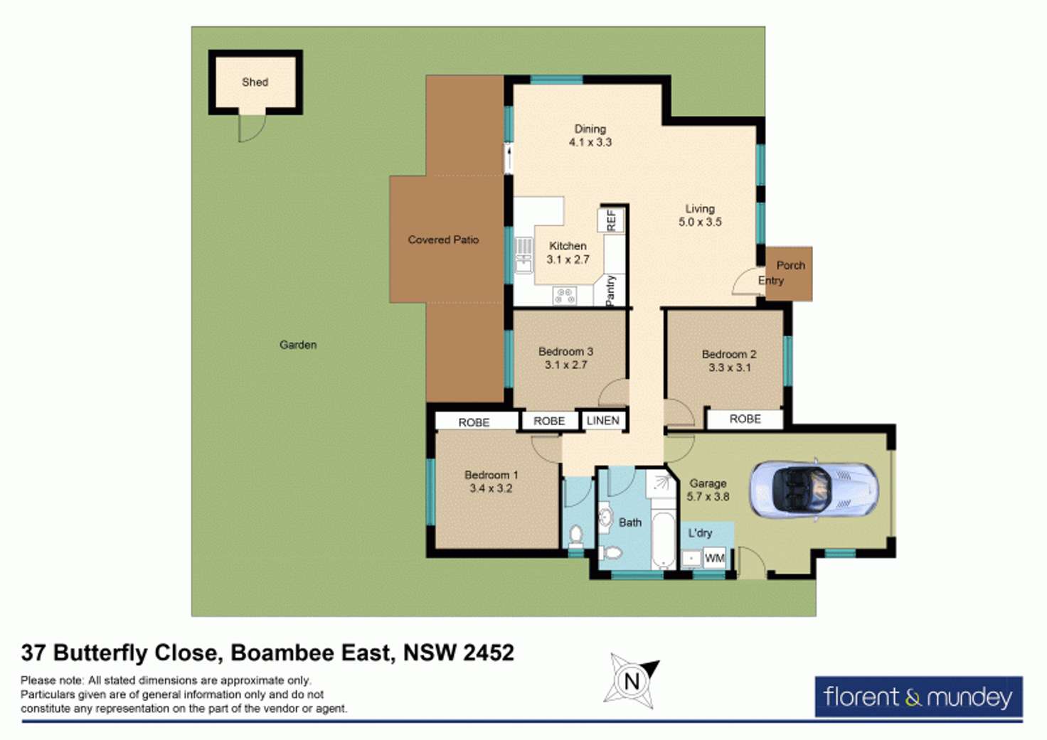 Floorplan of Homely house listing, 37 Butterfly Cl, Boambee East NSW 2452
