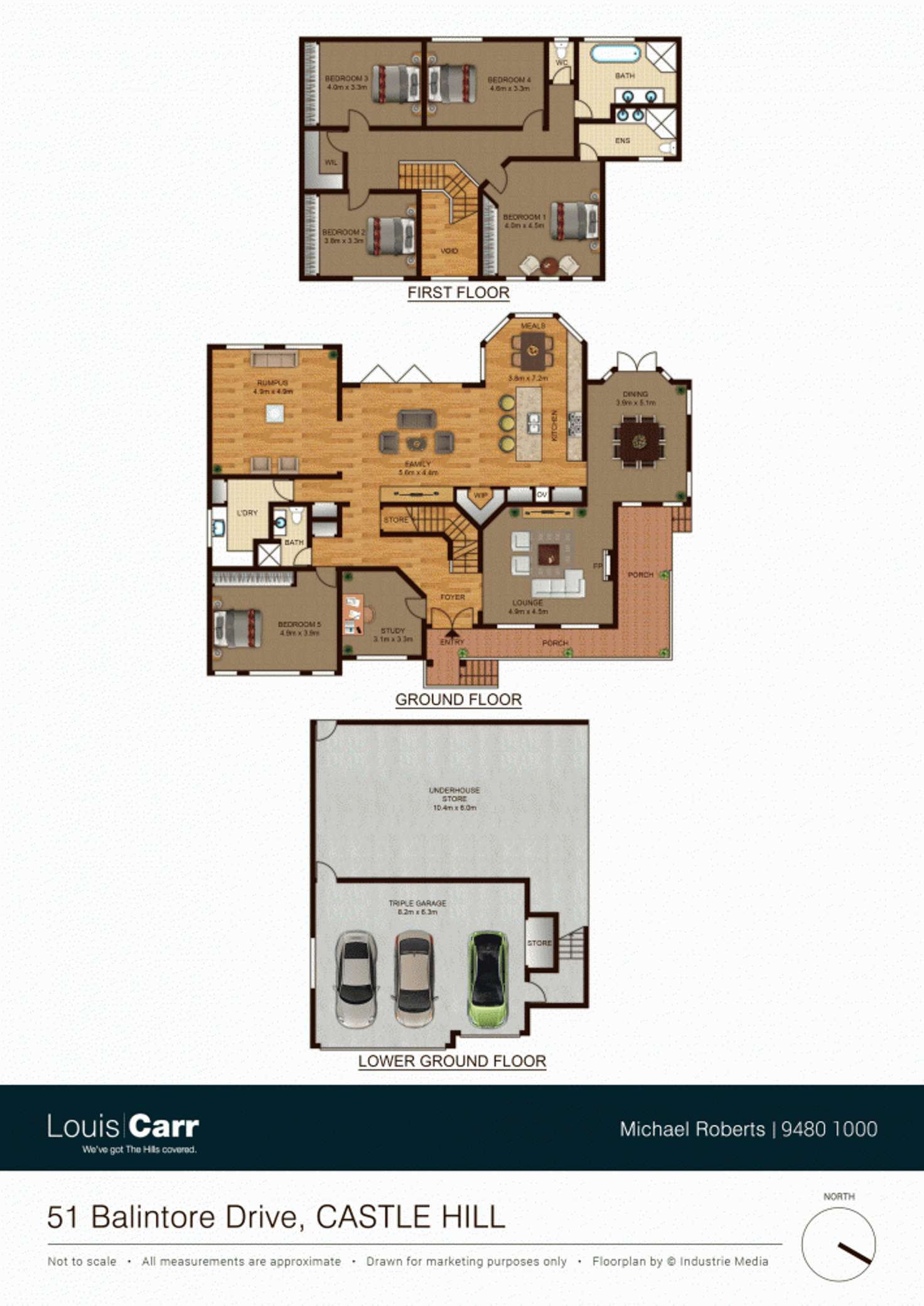 Floorplan of Homely house listing, 51 Balintore Drive, Castle Hill NSW 2154