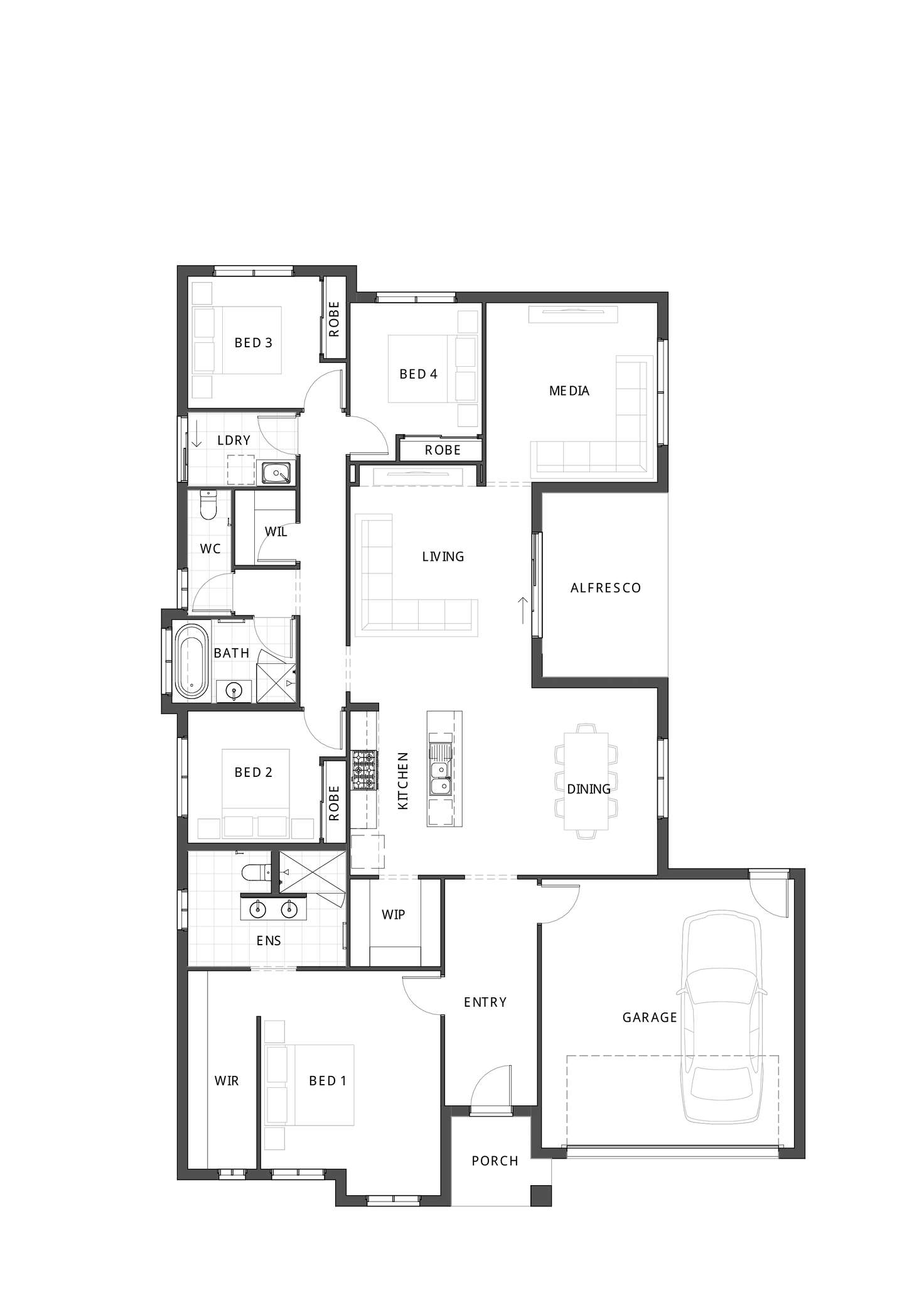 Floorplan of Homely house listing, 18 New Road, Cedar Vale QLD 4285