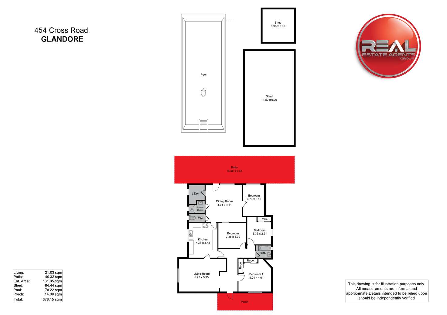 Floorplan of Homely house listing, 454 Cross Road, Glandore SA 5037