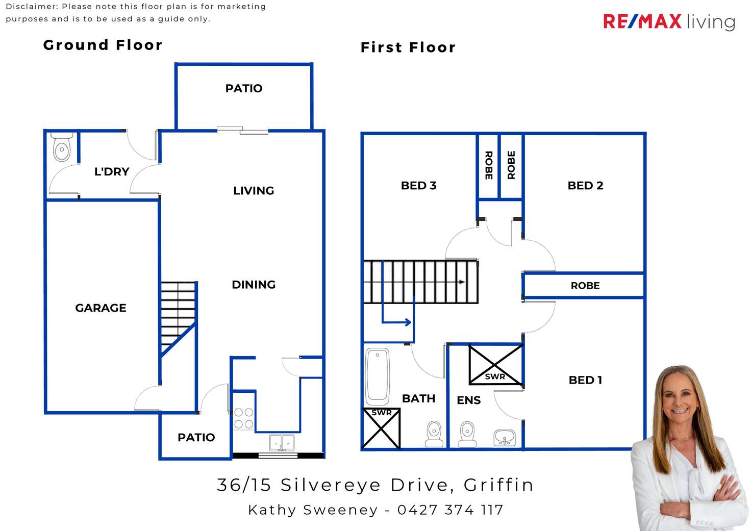 Floorplan of Homely townhouse listing, 36/15 Silvereye Drive, Griffin QLD 4503