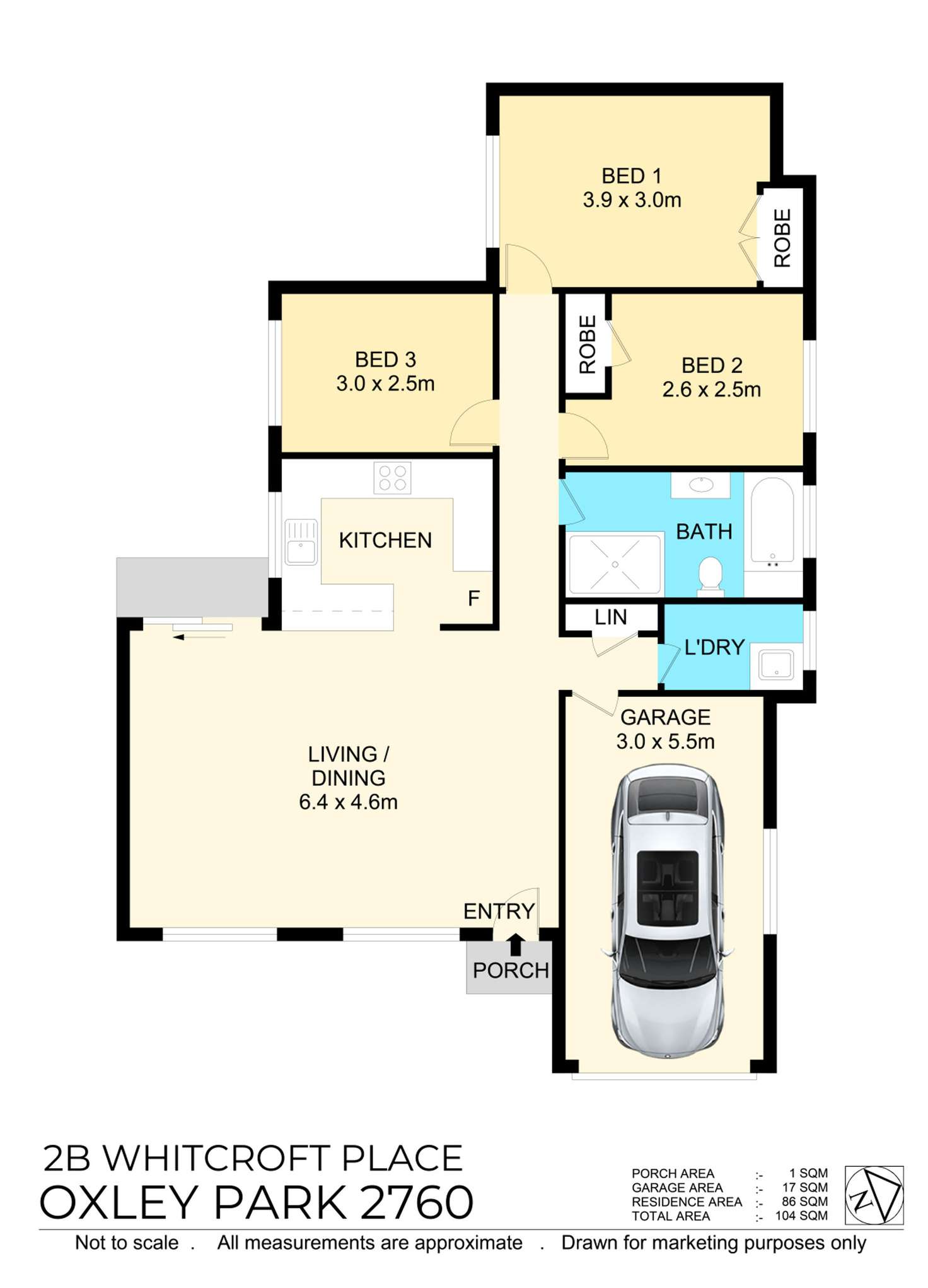 Floorplan of Homely house listing, 2B Whitcroft Place, Oxley Park NSW 2760