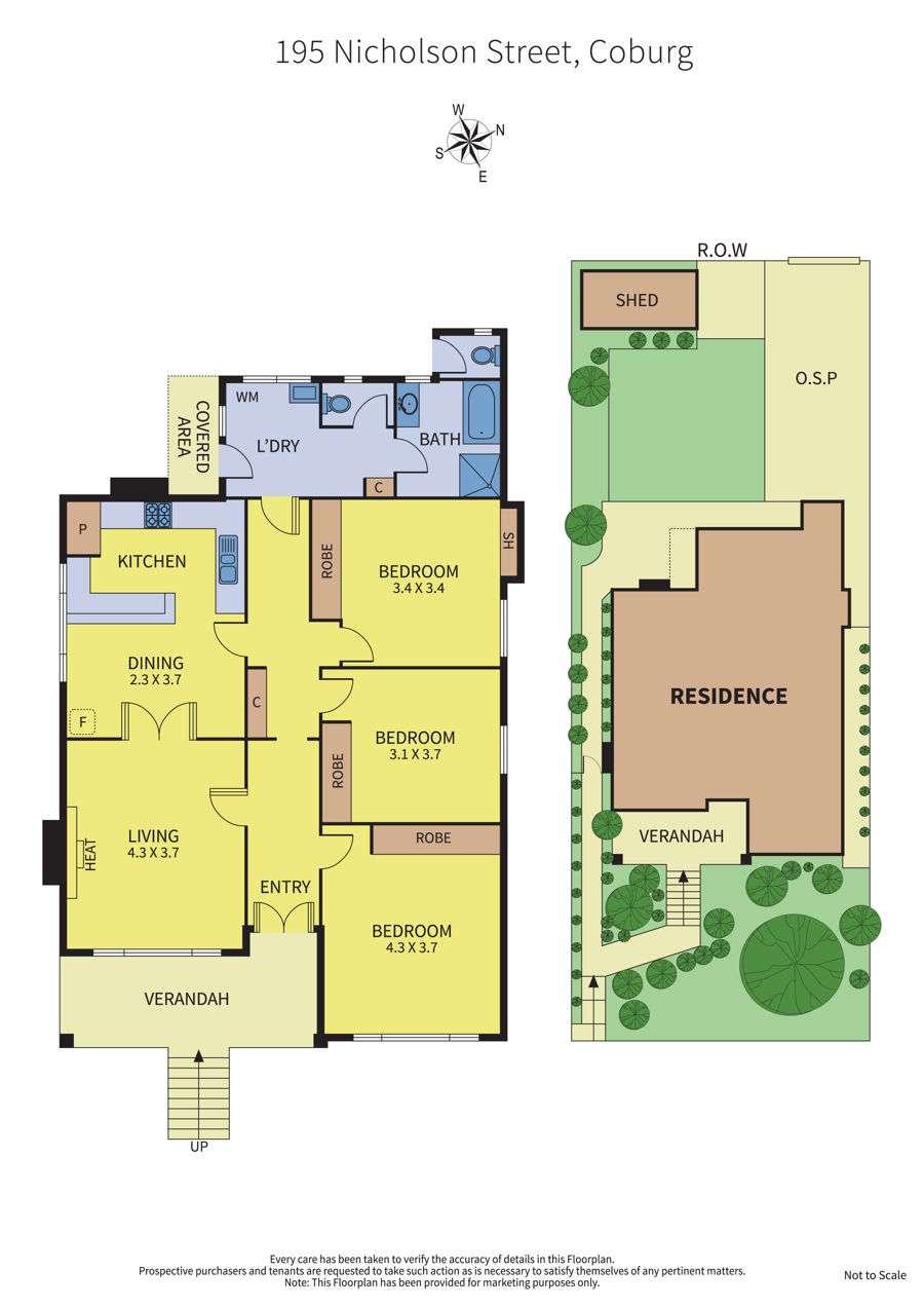 Floorplan of Homely house listing, 195 Nicholson Street, Coburg VIC 3058