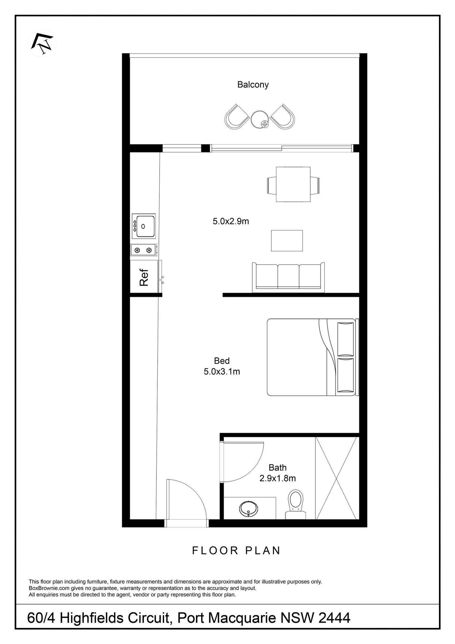 Floorplan of Homely apartment listing, 4 Highfields Circuit, Port Macquarie NSW 2444