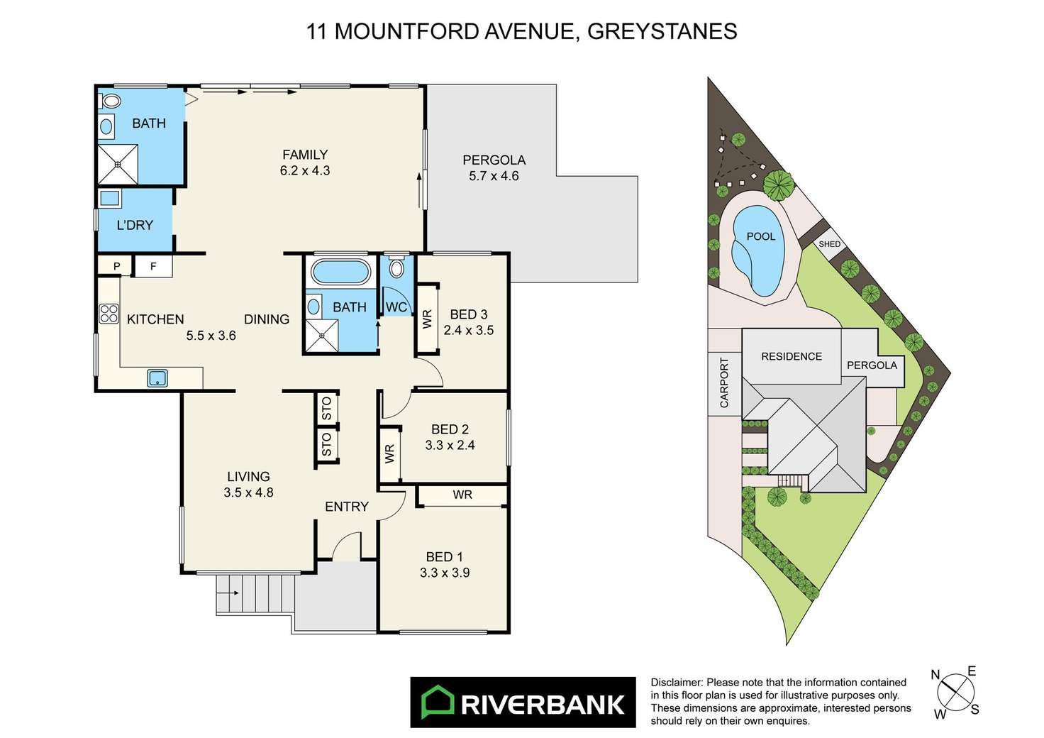 Floorplan of Homely house listing, 11 Mountford Avenue, Greystanes NSW 2145