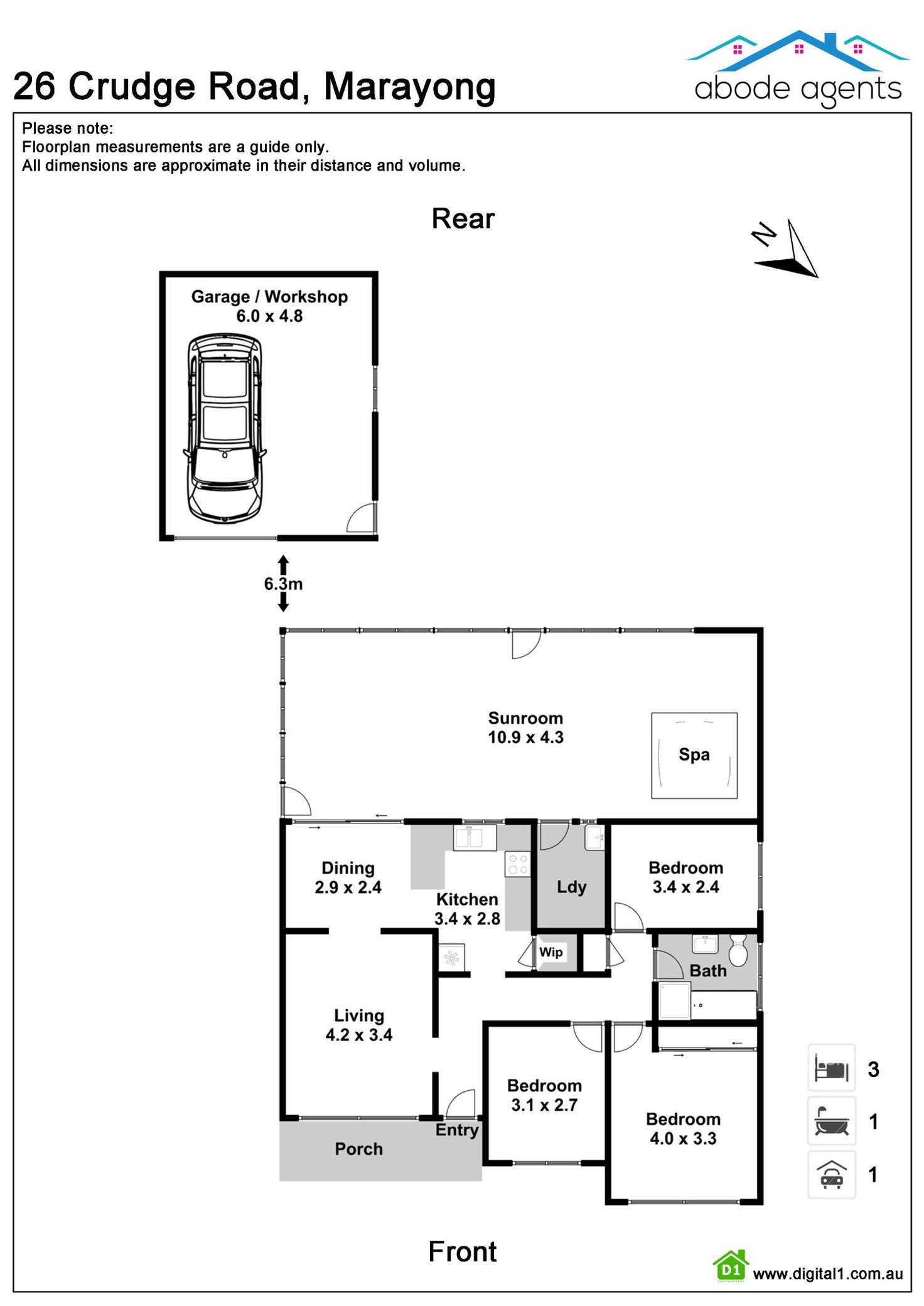 Floorplan of Homely house listing, 26 Crudge Road, Marayong NSW 2148