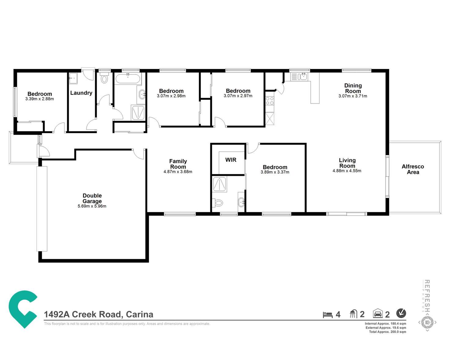 Floorplan of Homely house listing, 1492A Creek Road, Carina QLD 4152