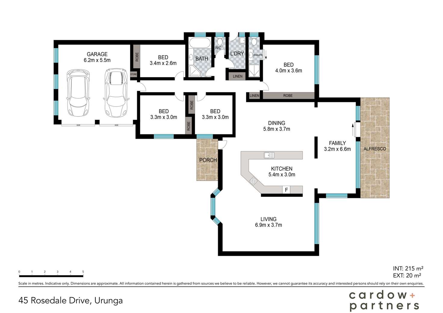 Floorplan of Homely house listing, 45 Rosedale Drive, Urunga NSW 2455