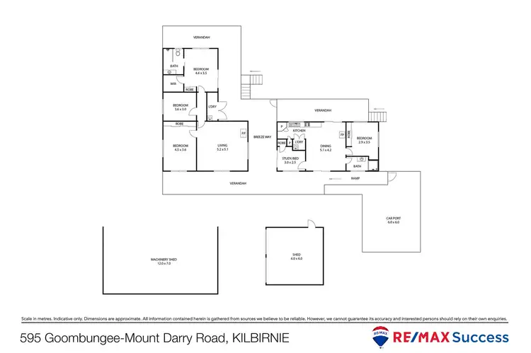 Floorplan of Homely house listing, 595 Goombungee Mount Darry Road, Kilbirnie QLD 4354