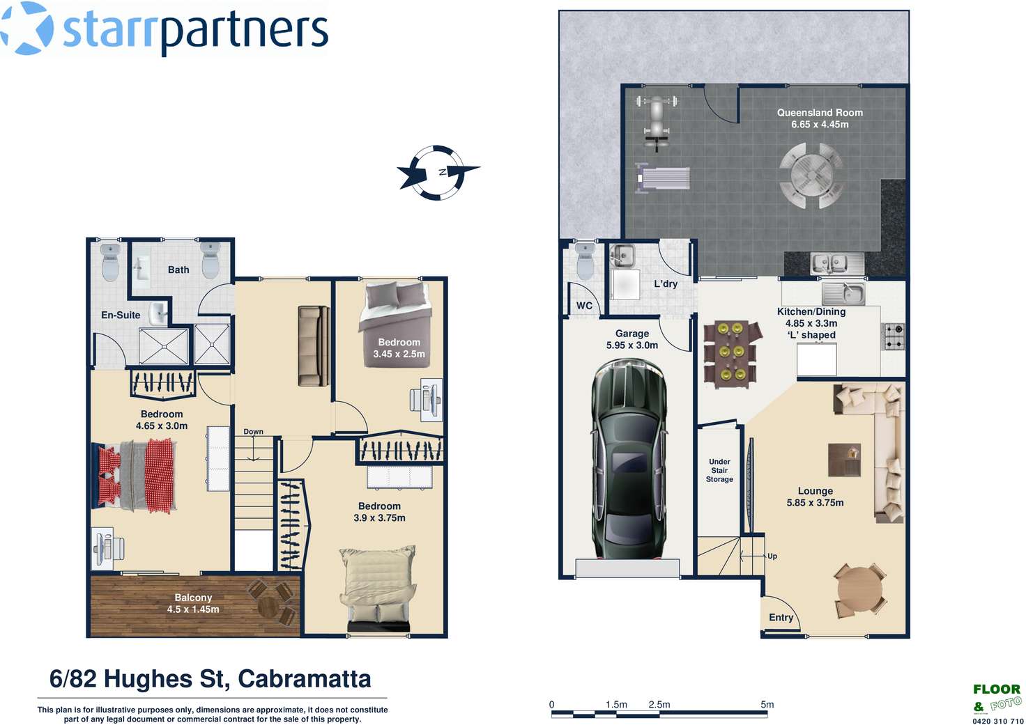 Floorplan of Homely townhouse listing, 6/82 Hughes St, Cabramatta NSW 2166