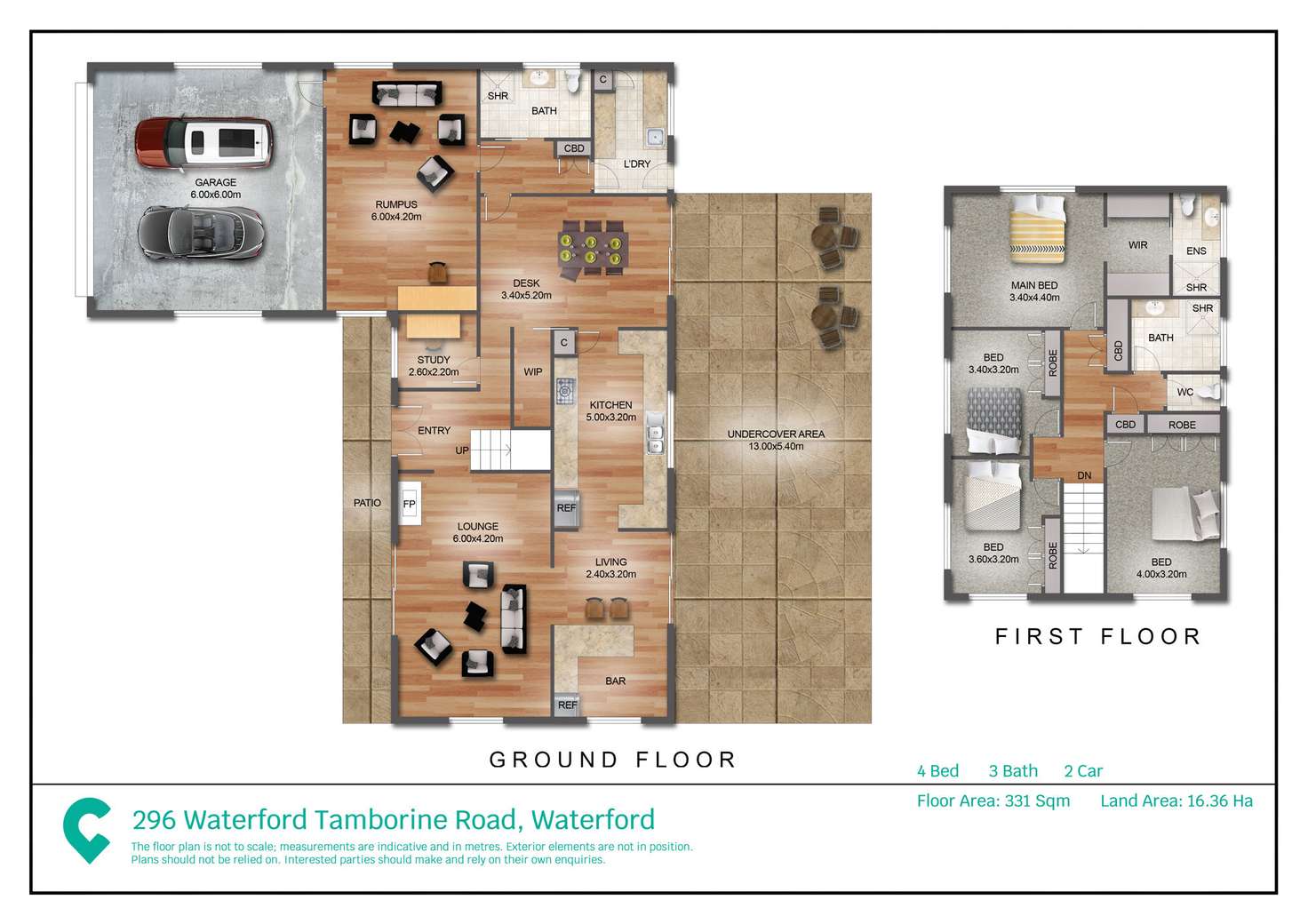 Floorplan of Homely acreageSemiRural listing, 296 Waterford Tamborine Road, Waterford QLD 4133