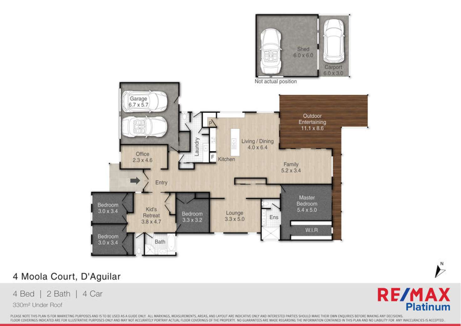 Floorplan of Homely house listing, 4 Moola Court, D'aguilar QLD 4514