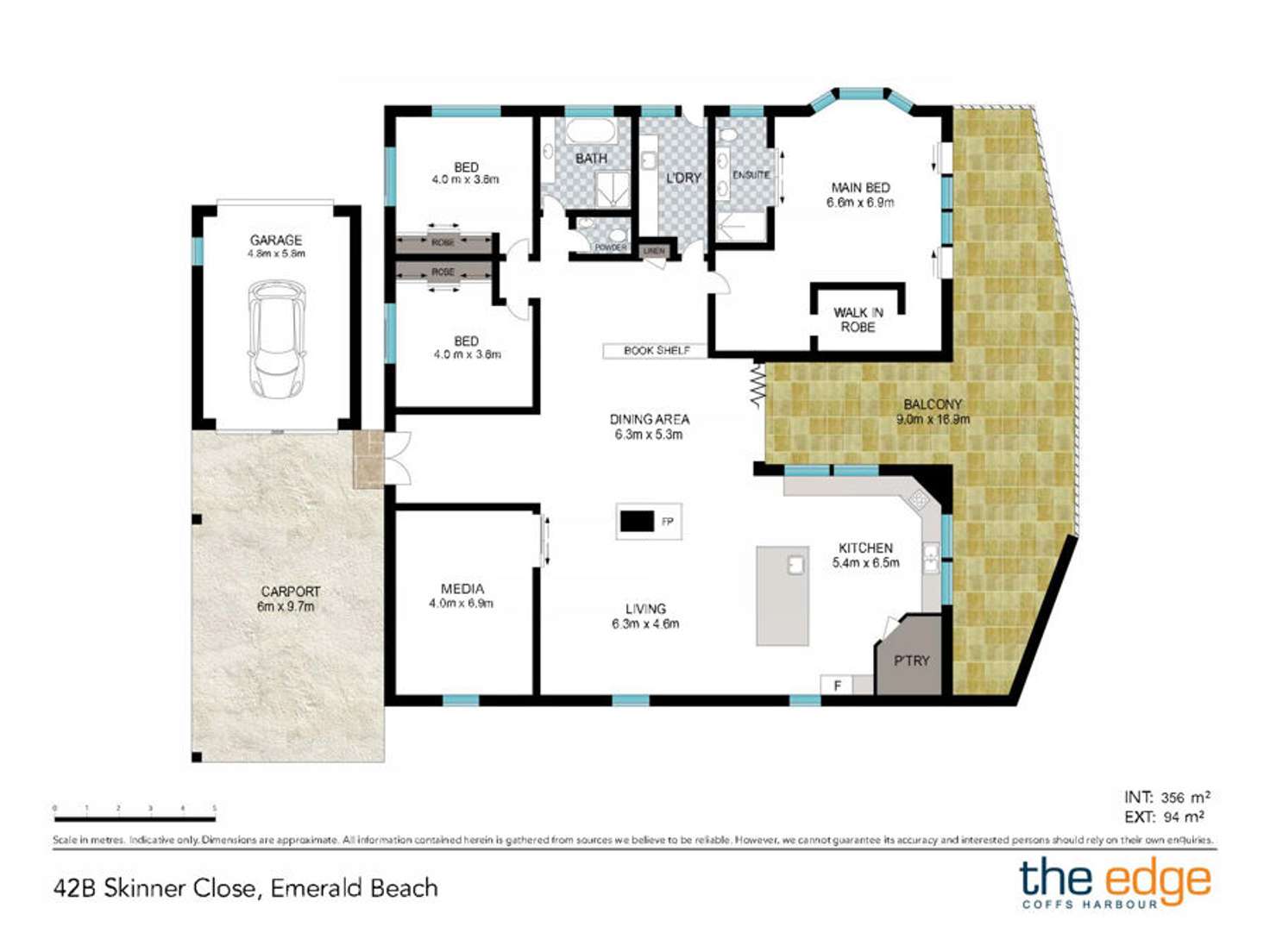 Floorplan of Homely house listing, 42b Skinner Close, Emerald Beach NSW 2456