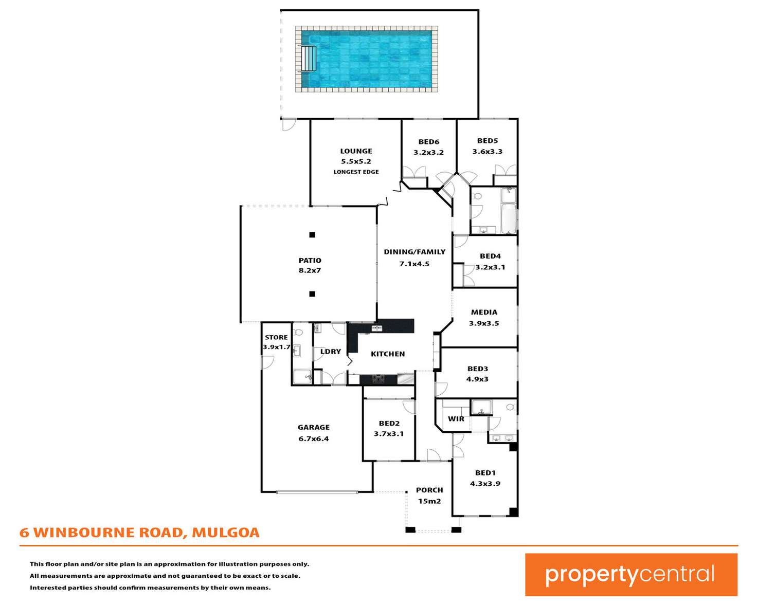 Floorplan of Homely house listing, 6 Winbourne Road, Mulgoa NSW 2745
