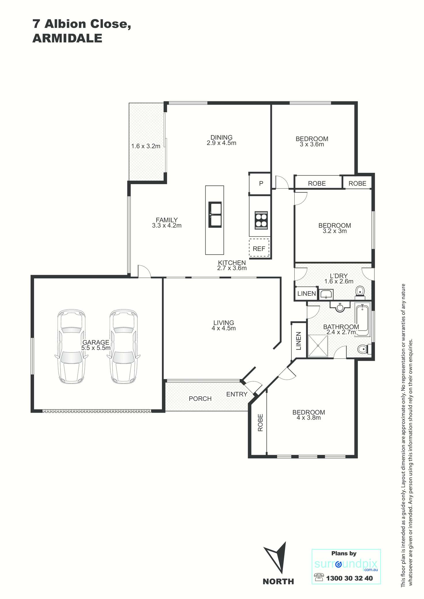 Floorplan of Homely house listing, 7 Albion Close, Armidale NSW 2350