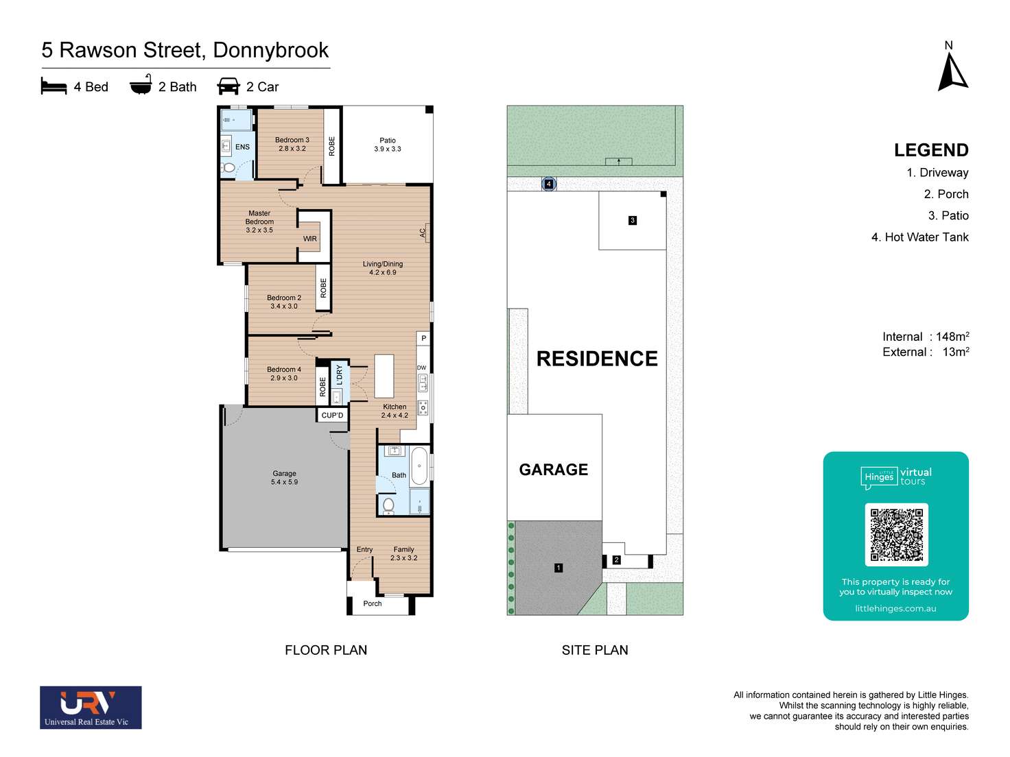 Floorplan of Homely house listing, 5 Rawson Street, Donnybrook VIC 3064