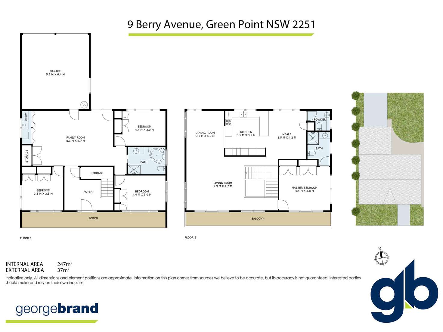 Floorplan of Homely house listing, 9 Berry Avenue aka (9 Edgewater Avenue), Green Point NSW 2251