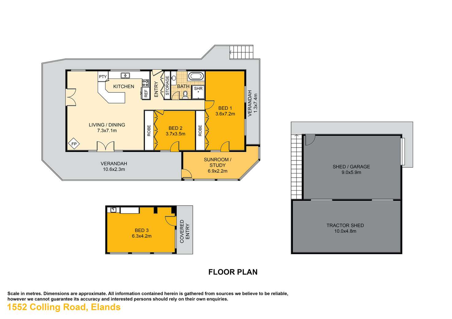 Floorplan of Homely lifestyle listing, 1552 Colling Road, Elands NSW 2429