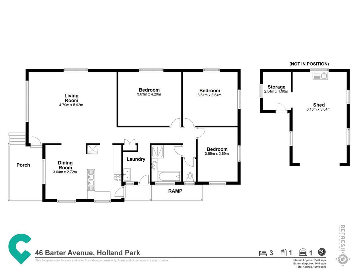 Floorplan of Homely house listing, 46 Barter Avenue, Holland Park QLD 4121
