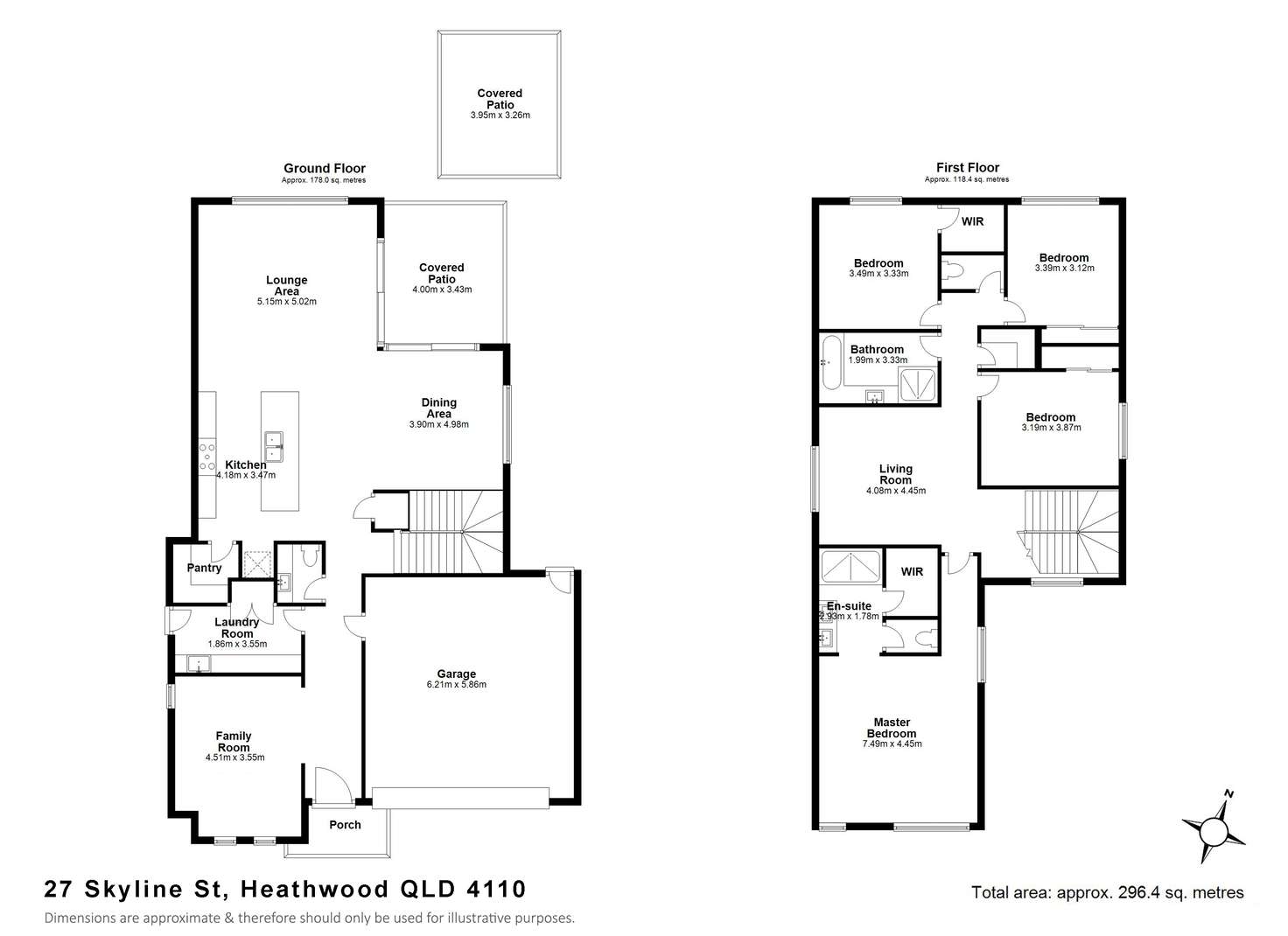 Floorplan of Homely house listing, 27 Skyline St, Heathwood QLD 4110
