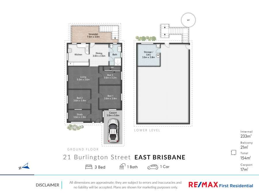 Floorplan of Homely house listing, 21 Burlington Street, East Brisbane QLD 4169