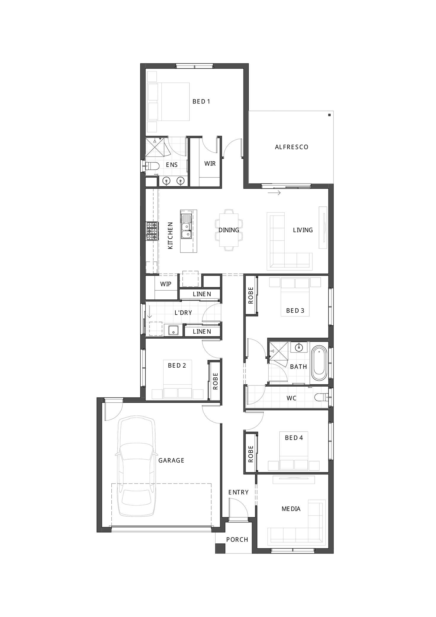 Floorplan of Homely house listing, 375 FALVELON DRIVE, Beaudesert QLD 4285