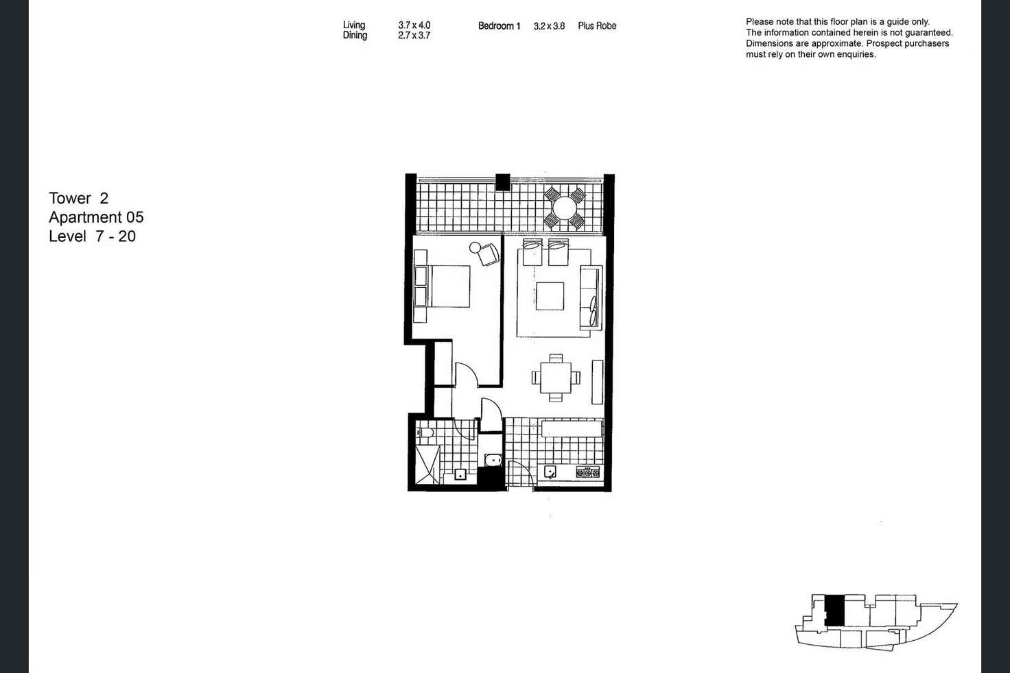 Floorplan of Homely house listing, 1705/60 Lorimer St, Docklands VIC 3008