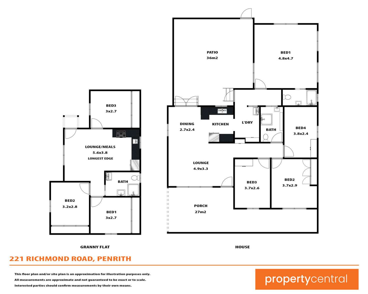 Floorplan of Homely house listing, 221 Richmond Road, Penrith NSW 2750