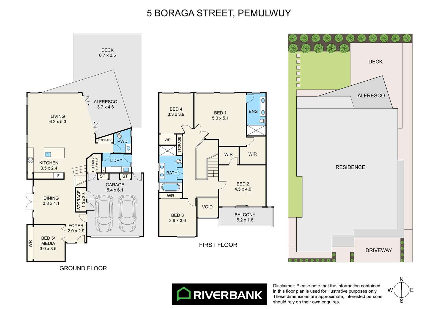 Floorplan of Homely house listing, 5 Boraga Street, Pemulwuy NSW 2145