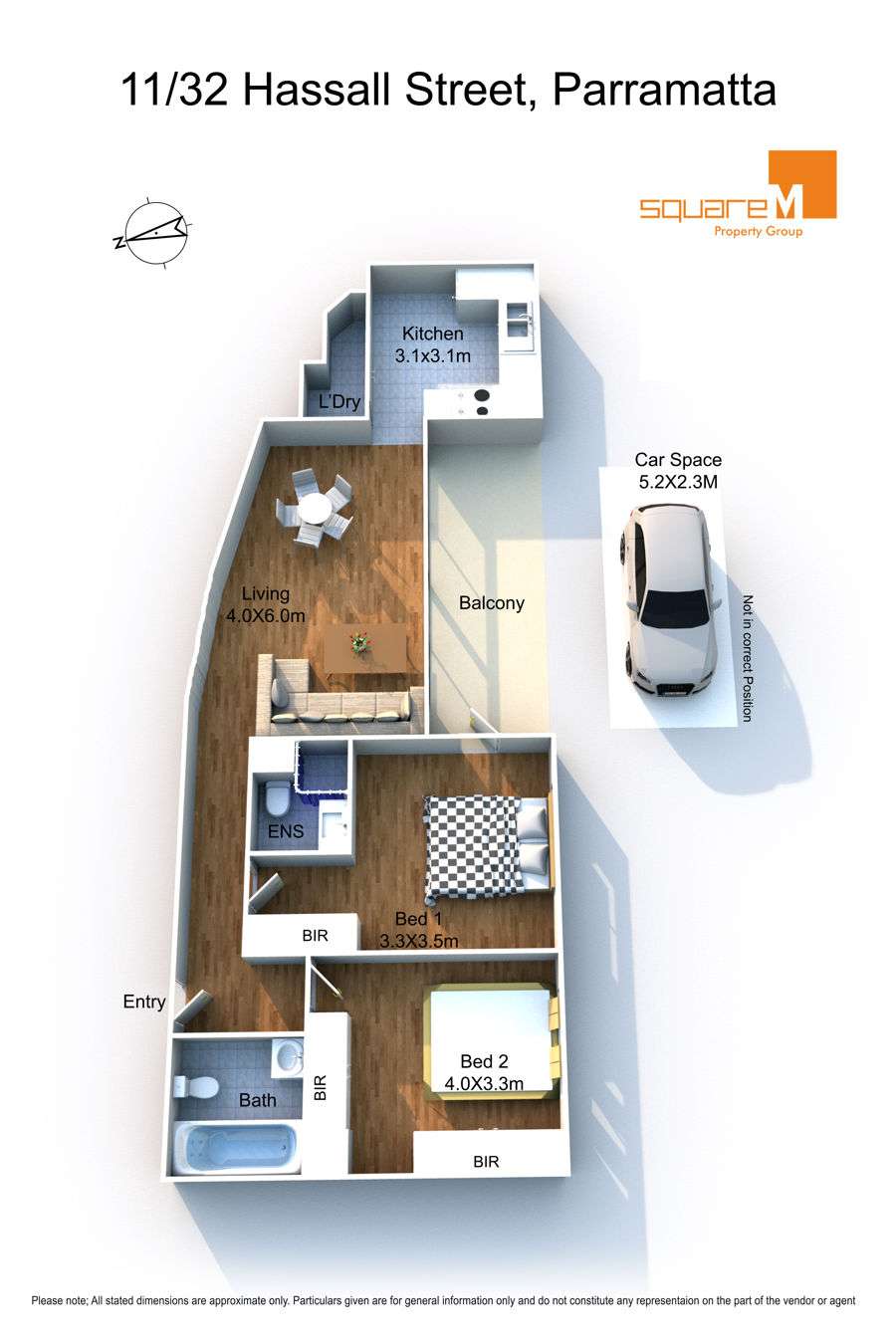 Floorplan of Homely apartment listing, 11/32 Hassall Street, Parramatta NSW 2150