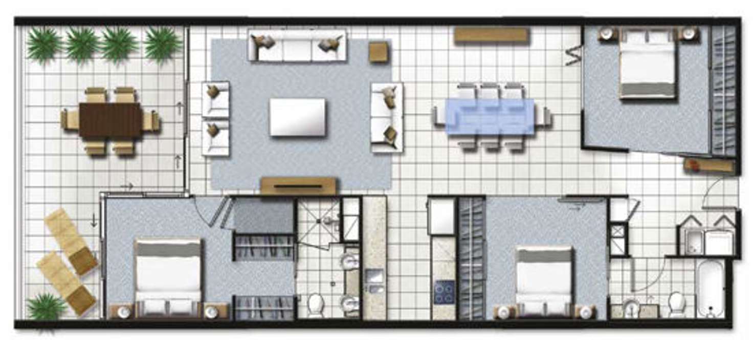 Floorplan of Homely apartment listing, 807/15 Compass Drive, Biggera Waters QLD 4216