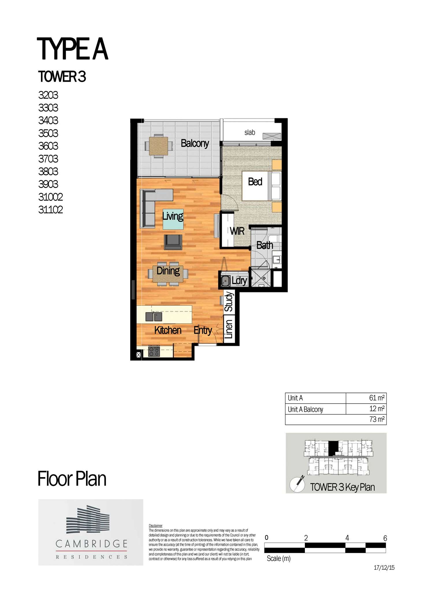 Floorplan of Homely apartment listing, 3203/42 Laver Drive, Robina QLD 4226