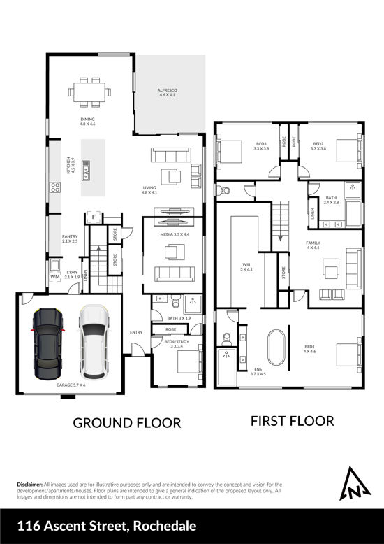 Floorplan of Homely house listing, 116 Ascent Street, Rochedale QLD 4123