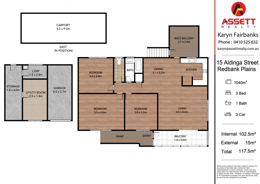 Floorplan of Homely house listing, 15 Aldinga Street, Redbank Plains QLD 4301