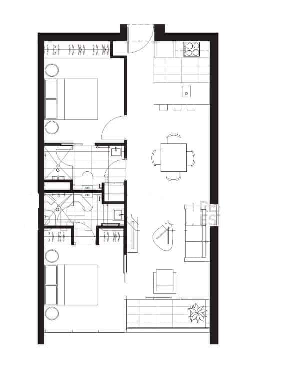Floorplan of Homely apartment listing, 1811/45 Clarke Street, (1811/263 City), Southbank VIC 3006