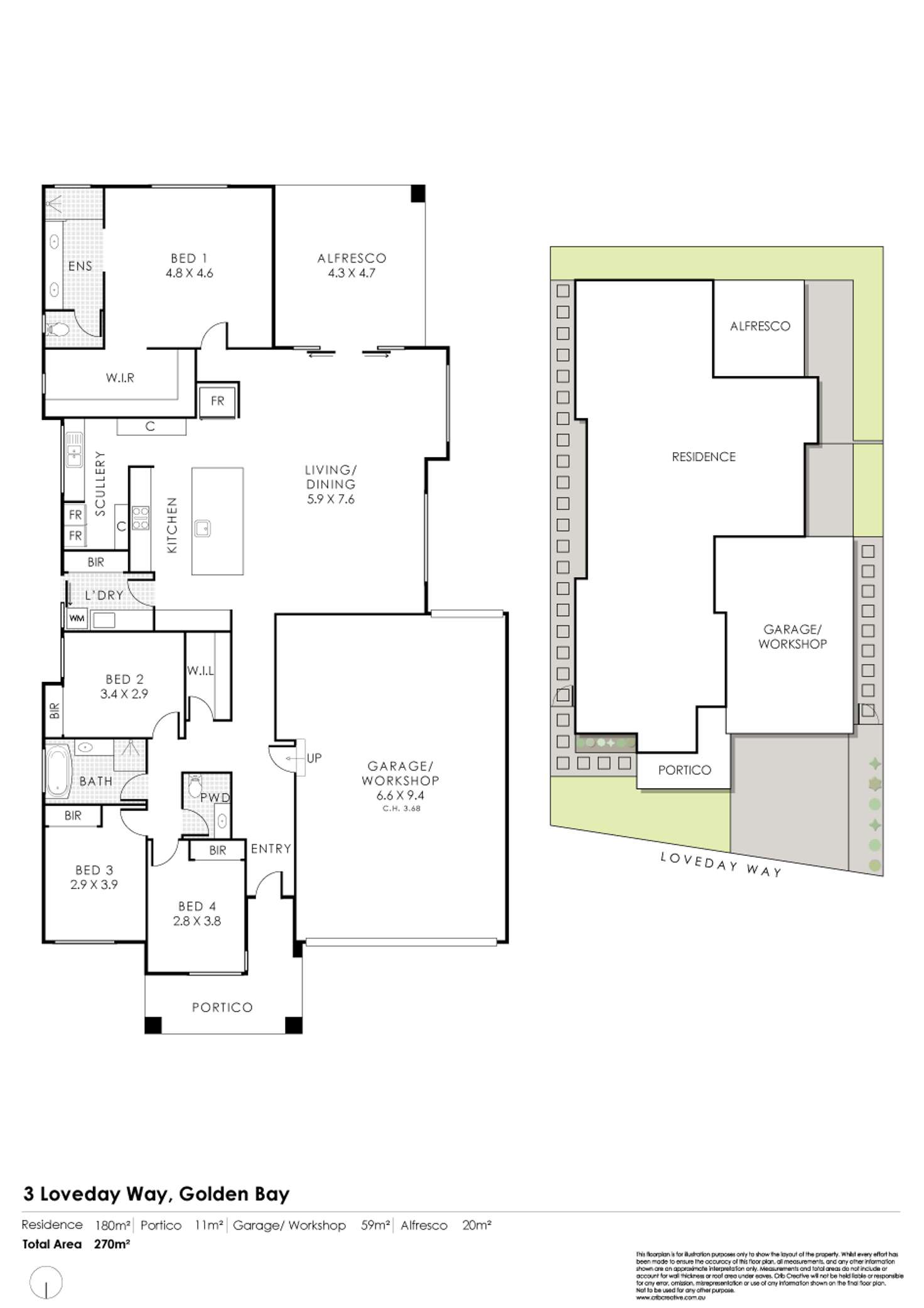 Floorplan of Homely house listing, 3 Loveday Way, Golden Bay WA 6174