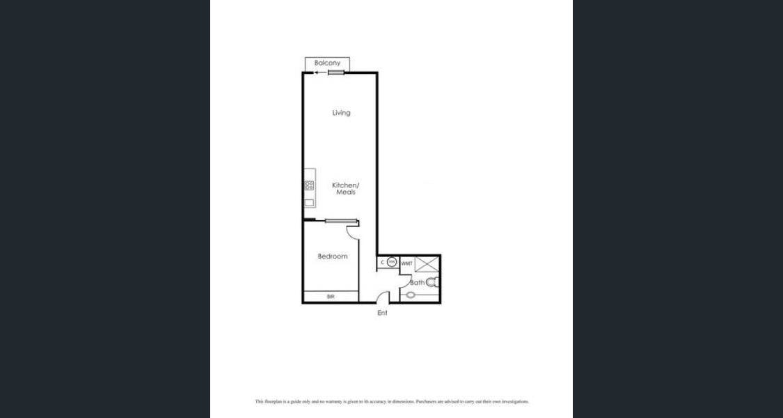 Floorplan of Homely apartment listing, 2601/288 Spencer Street, Melbourne VIC 3000