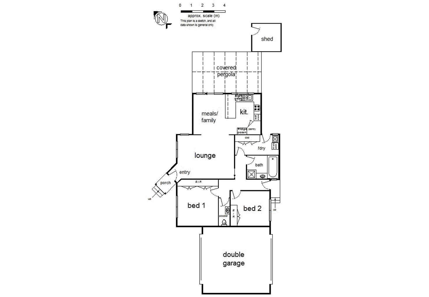 Floorplan of Homely townhouse listing, 2/1 Bona Street, Ringwood East VIC 3135