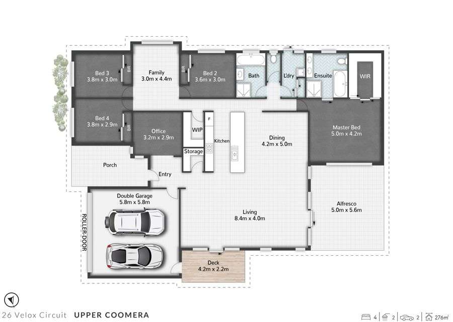 Floorplan of Homely house listing, 26 Velox Court, Upper Coomera QLD 4209