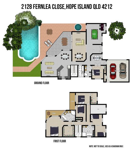 Floorplan of Homely house listing, 2128 Fernlea Close, Hope Island QLD 4212