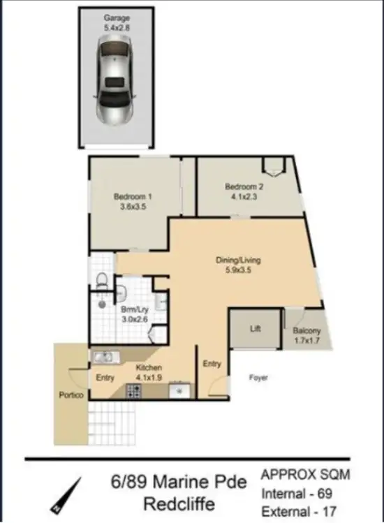 Floorplan of Homely unit listing, Address available on request